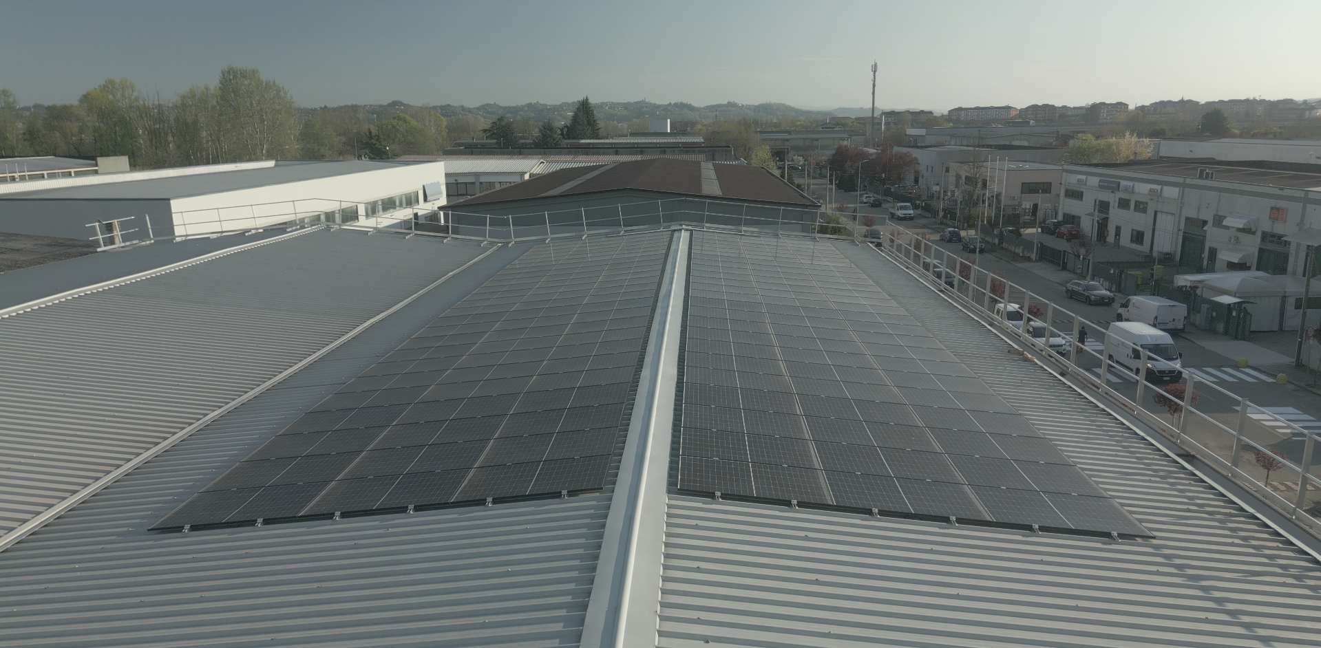 Impianto fotovoltaico installato sulla sede A.M.